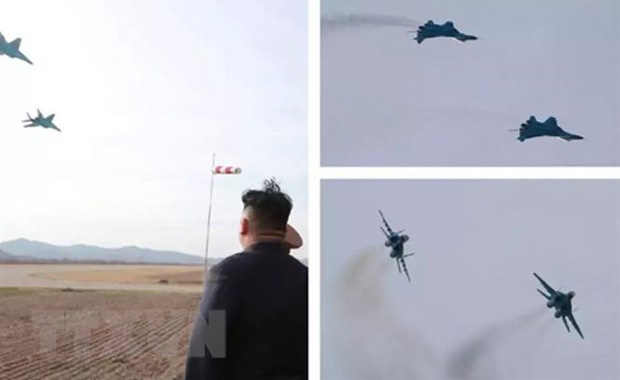 Nhà lãnh đạo Triều Tiên tiếp tục thị sát tập trận không quân